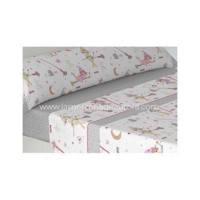 Sábanas tela infantiles Brujitas de Gamberritos