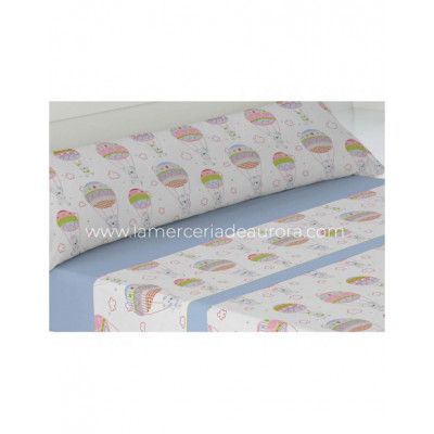 Sábanas invierno doralina infanties Globos azul de...