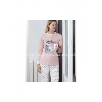 Pijama largo mujer 6610 de Muslher