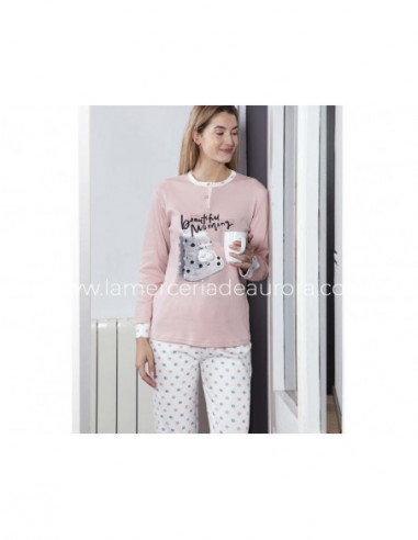 Pijama largo mujer 6610 de Muslher