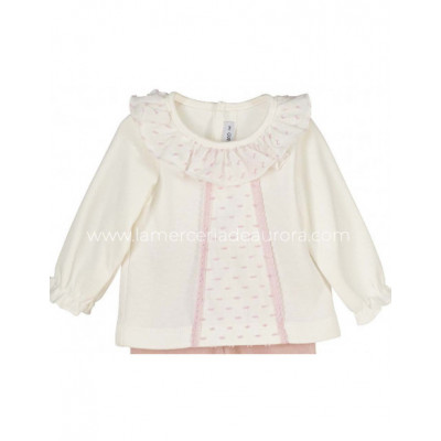 Conjunto bebé jubón+polaina Elvas nude de Calamaro 2