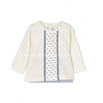 Conjunto bebé jubón+polaina Elvas azul de Calamaro 2