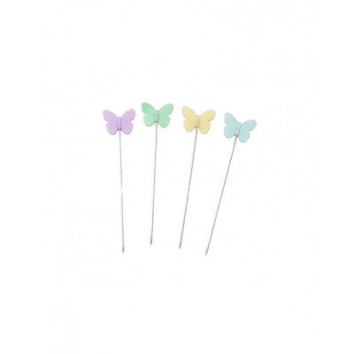 Alfileres cabeza plana fantasía Mariposas (100 uds) 2