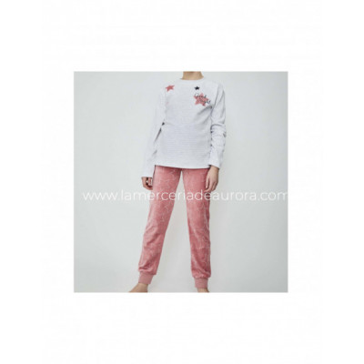 Pijama juvenil tundosado Good night de Tobogán