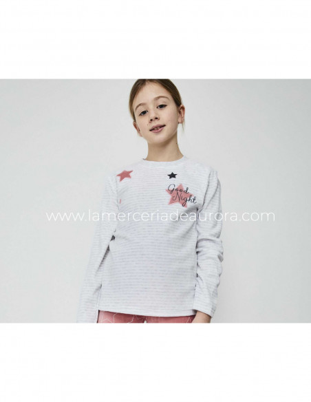 Pijama juvenil tundosado Good night de Tobogán