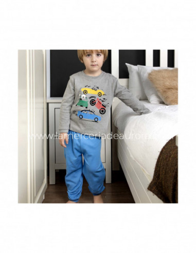 Pijama largo infantil interlock 2628 de Muslher