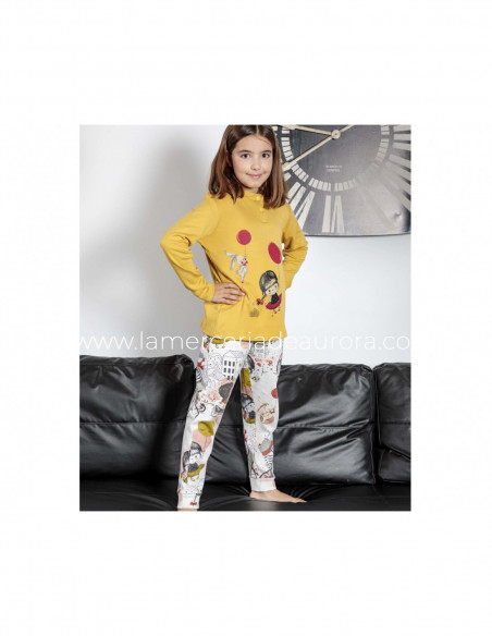 Pijama largo juvenil algodón interlock 4609 de Muslher