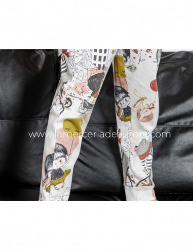 Pijama largo juvenil algodón interlock 4609 de...