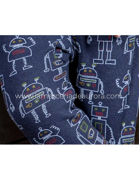 Pijama largo polar infantil 2624 de Muslher