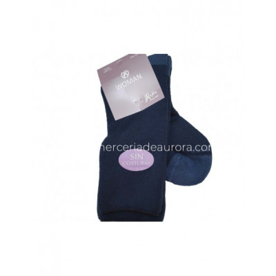 Calcetín mujer rizo de algodón y puño rulo 67 de Rodfer -... 2