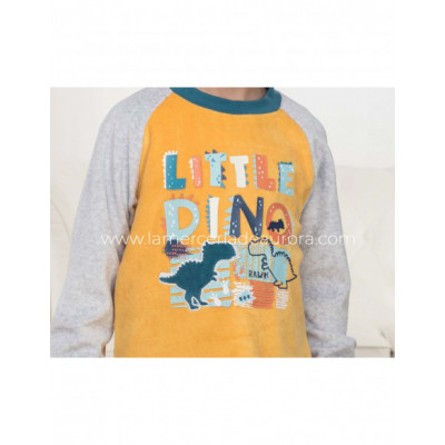Pijama infantil tundosado Little dino de Kinanit 2