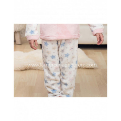 Pijama largo infantil coralina The little star de Kinanit 2