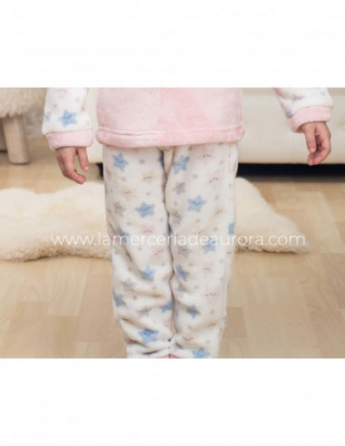 Pijama largo infantil coralina The little star de Kinanit