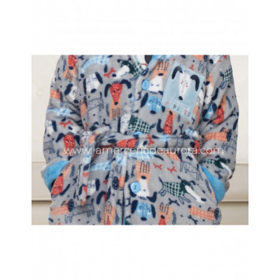 Bata infantil coralina Little puppies de Kinanit 2