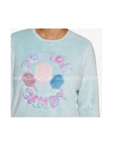 Pijama coralina mujer Cotton candy de Muydemi