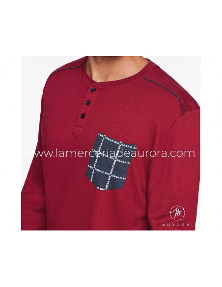 Pijama largo interlock hombre Big dream de Muydemi