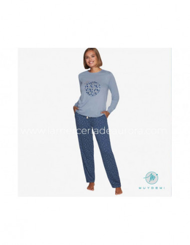 Pijama mujer, algodón interlock 230001 de MUYDEMI