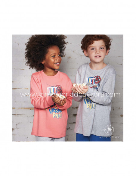 Pijama largo interlock chica Viernes peli de Muydemi