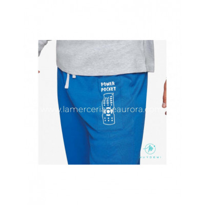 Pijama largo interlock hombre I have the power! de Muydemi 2