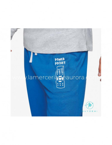 Pijama largo interlock hombre I have the power!...