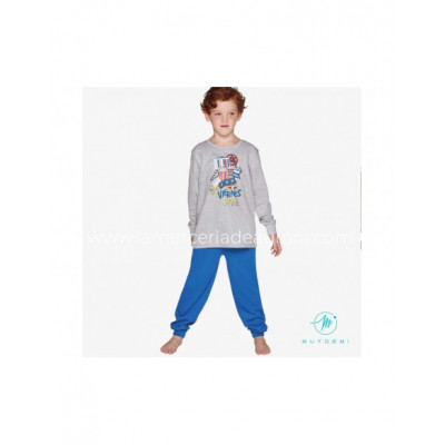 Pijama largo interlock chico Viernes peli de Muydemi
