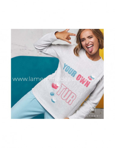Pijama largo polar mujer Your own adventure de...