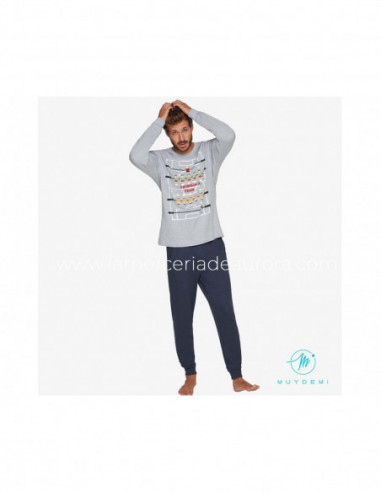 Pijama largo interlock hombre Futbolin team de Muydemi