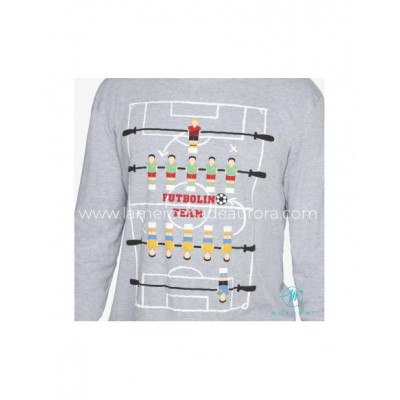 Pijama largo interlock hombre Futbolin team de Muydemi 2