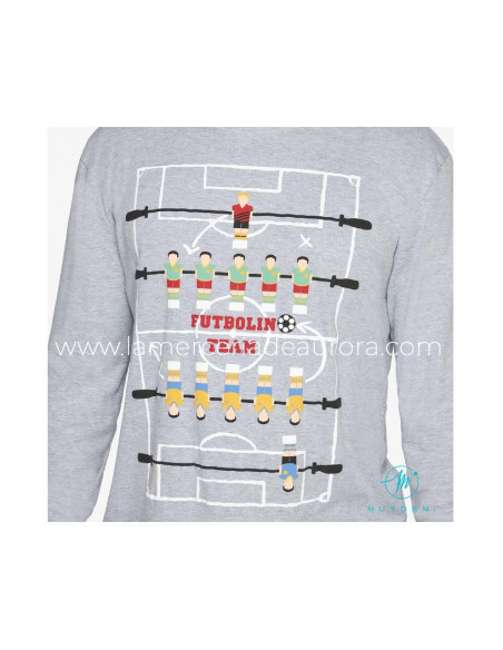 Pijama largo interlock hombre Futbolin team de Muydemi