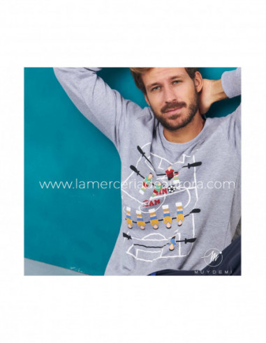 Pijama largo interlock hombre Futbolin team de...