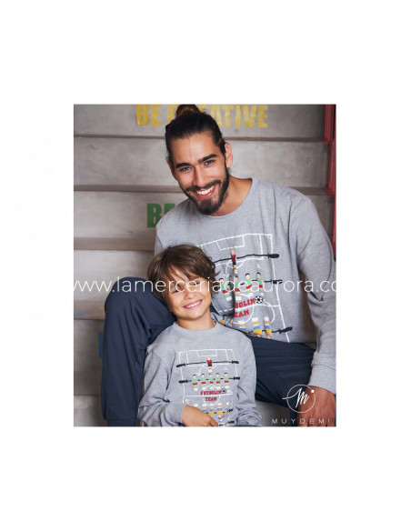 Pijama largo interlock hombre Futbolin team de Muydemi