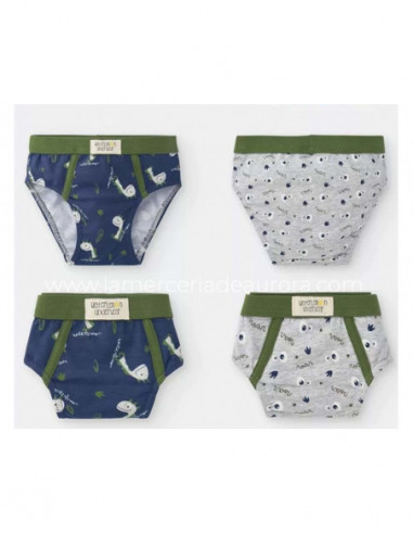 Slip infantil (pack 2 uds) Dino de Waterlemon