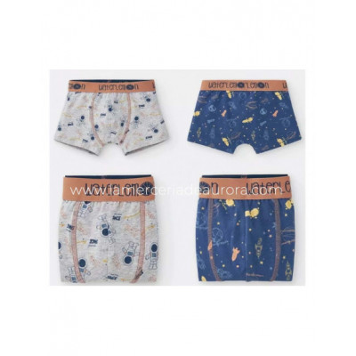 Bóxer infantil (pack 2 uds) Space de Waterlemon