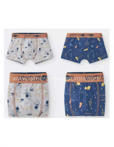 Bóxer infantil (pack 2 uds) Space de Waterlemon