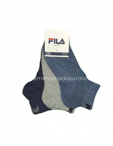 Calcetines deporte tobilleros London (pack 3 pares) F9300 de Fila