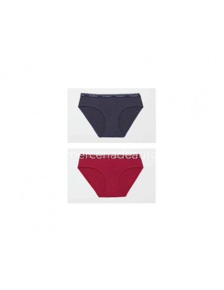 Braga midi algodón y blonda 0219 (pack 2 uds) Don Algodón - varios colores