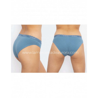 Braga bikini algodón y blonda 0019 (pack 2 uds) Don...