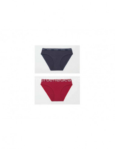 Braga bikini algodón y blonda 0019 (pack 2 uds) Don Algodón - varios colores