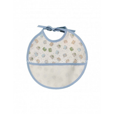 Babero redondo para bordar Ositos de Ti-tin