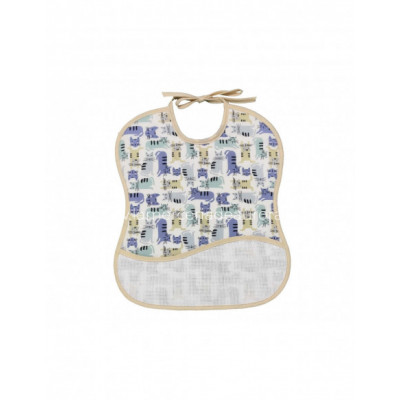 Babero con forma para bordar Cats de Ti-tin