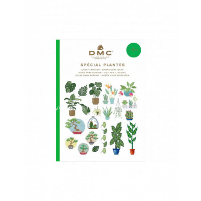 Mini libro punto de cruz DMC - Especial Plantas
