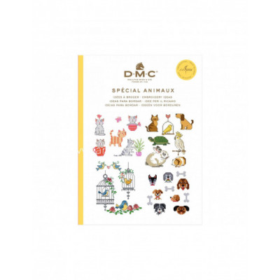 Mini libro punto de cruz DMC - Especial Animales