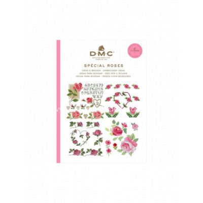 Mini libro punto de cruz DMC - Especial Roses