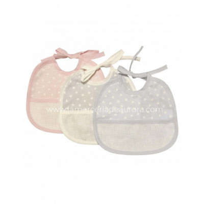 Babero bebé Corazones de Bimbi Amo - varios colores