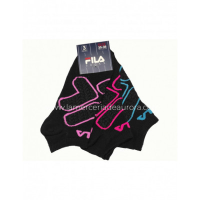 Calcetines deporte invisibles Black lady (pack 3 pares)...