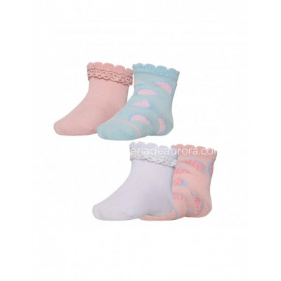 Calcetines bebé fantasía (2 pares) 52239 de Ysabel Mora -...
