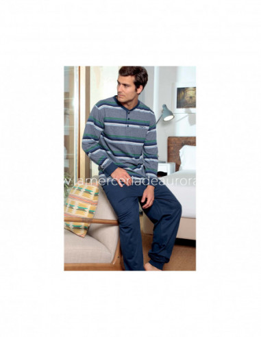 Pijama largo entretiempo para hombre 225009 de Muslher