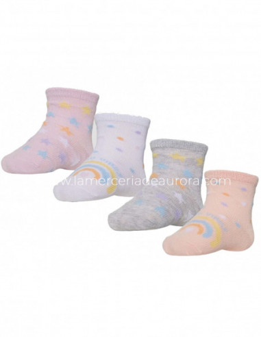 Calcetines bebé fantasía Estrellas (pack 2 pares) de Ysabel Mora - varios colores