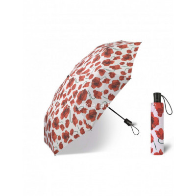Paraguas plegable apertura automática Flores rojas fondo...
