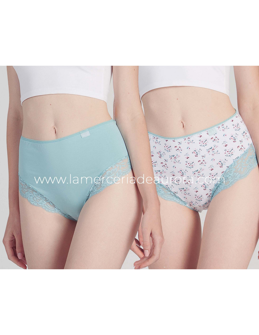 Pack 2 bragas, altas sin costuras de mujer